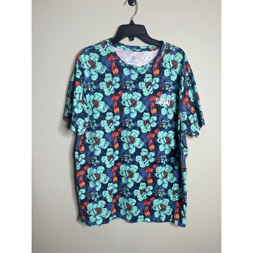 Hurley floral Mens Tshirt size Large